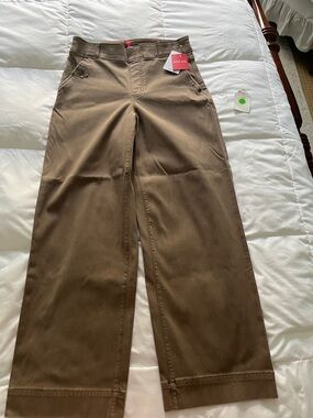 SPANX women’s Wide-Leg Chinos in Brown